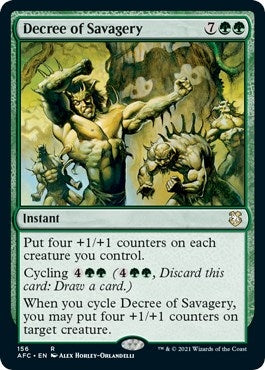 Image for Decree of Savagery (156) - Magic: The Gathering