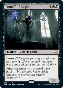 Image for Pontiff of Blight (108) - Magic: The Gathering