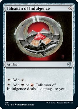 Image for Talisman of Indulgence (219) - Magic: The Gathering