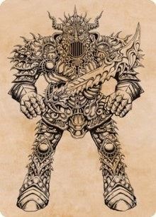 Image for Iron Golem (Showcase) Art Card (80) - Magic: The Gathering