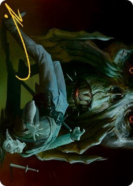 Image for Power Word Kill Art Card (Gold-Stamped Signature) (35) (ASAFR) - Magic: The Gathering