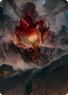 Image for Red Dragon Art Card (81) (ASAFR) - Magic: The Gathering