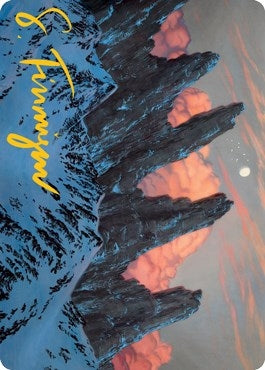 Image for Mountain (59/81) Art Card (Gold-Stamped Signature) (59) (ASAFR) - Magic: The Gathering
