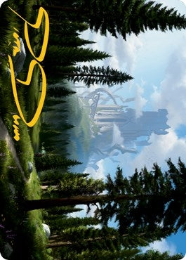 Image for Forest (61/81) Art Card (Gold-Stamped Signature) (61) - Magic: The Gathering
