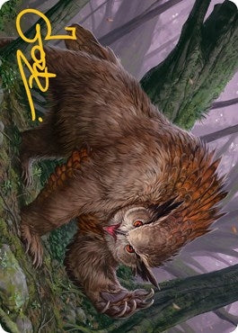 Image for Owlbear Art Card (Gold-Stamped Signature) (15) (ASAFR) - Magic: The Gathering