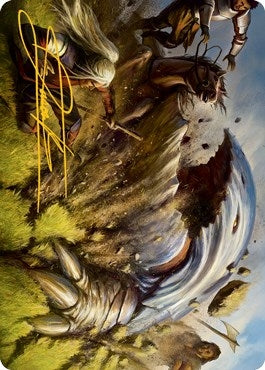 Image for Bulette Art Card (Gold-Stamped Signature) (16) - Magic: The Gathering