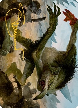 Image for Troll Art Card (Gold-Stamped Signature) (21) (ASAFR) - Magic: The Gathering