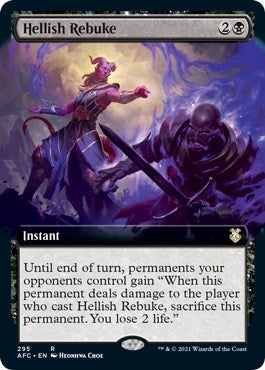 Image for Hellish Rebuke (Extended Art) (295) - Magic: The Gathering