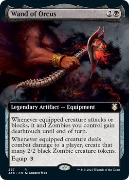 Image for Wand of Orcus (Extended Art) (297) (AFC) - Magic: The Gathering