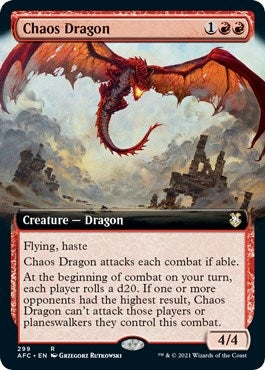 Image for Chaos Dragon (Extended Art) (299) - Magic: The Gathering