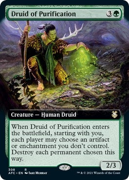Image for Druid of Purification (Extended Art) (308) - Magic: The Gathering