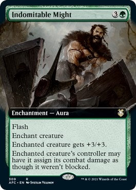 Image for Indomitable Might (Extended Art) (309) - Magic: The Gathering