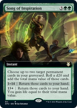 Image for Song of Inspiration (Extended Art) (311) - Magic: The Gathering