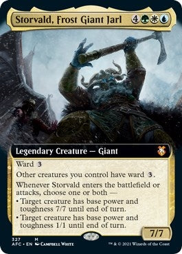 Image for Storvald, Frost Giant Jarl (Extended Art) (327) - Magic: The Gathering