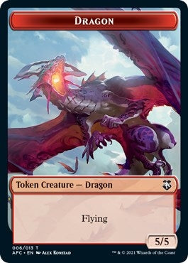 Image for Dragon // Dragon Spirit Double-Sided Token (6 // 9) - Magic: The Gathering