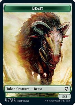Image for Beast // Dragon Spirit Double-Sided Token (7 // 9) - Magic: The Gathering