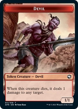 Image for Devil // Emblem - Mordenkainen Double-Sided Token (11 // 18) - Magic: The Gathering