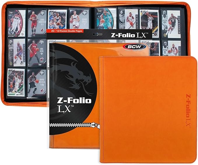 BCW Z-Folio 12-Pocket LX Album - Orange
