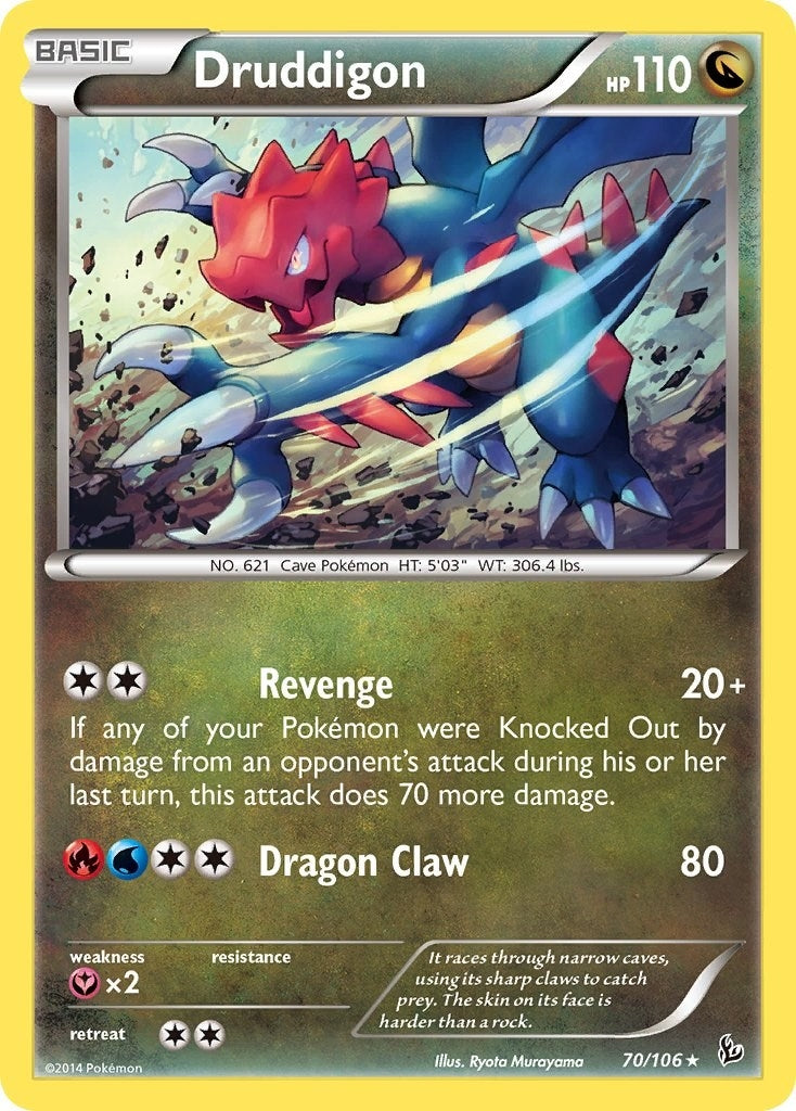 Image for Druddigon - 70/106 (Flashfire) (070/106) (PR) - Pokemon