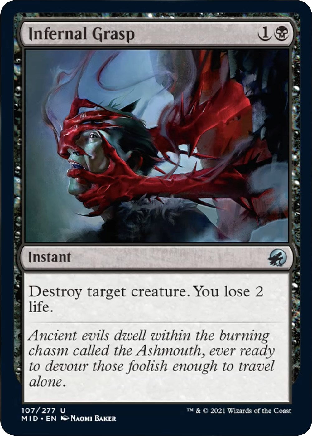 Image for Infernal Grasp (107) - Magic: The Gathering