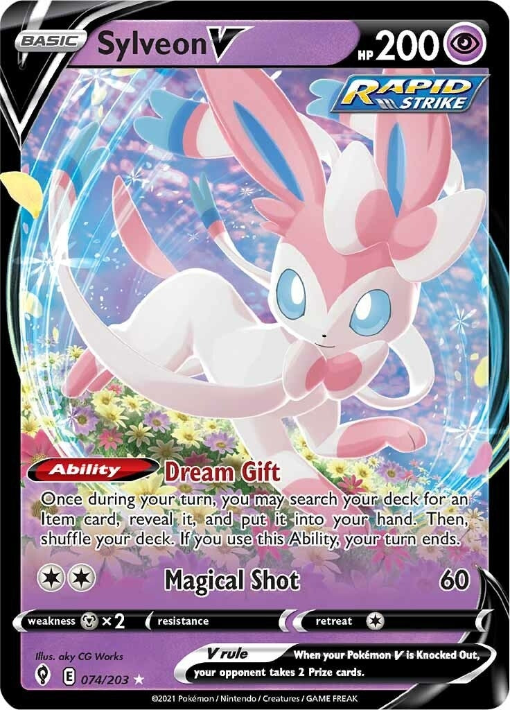Image for Sylveon V (074/203) (SWSH07) - Pokemon