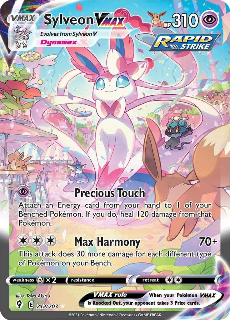 Image for Sylveon VMAX (Alternate Art Secret) (212/203) (SWSH07) - Pokemon