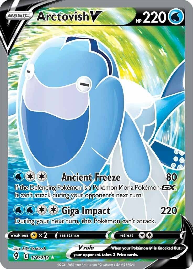 Image for Arctovish V (Full Art) (176/203) (SWSH07) - Pokemon