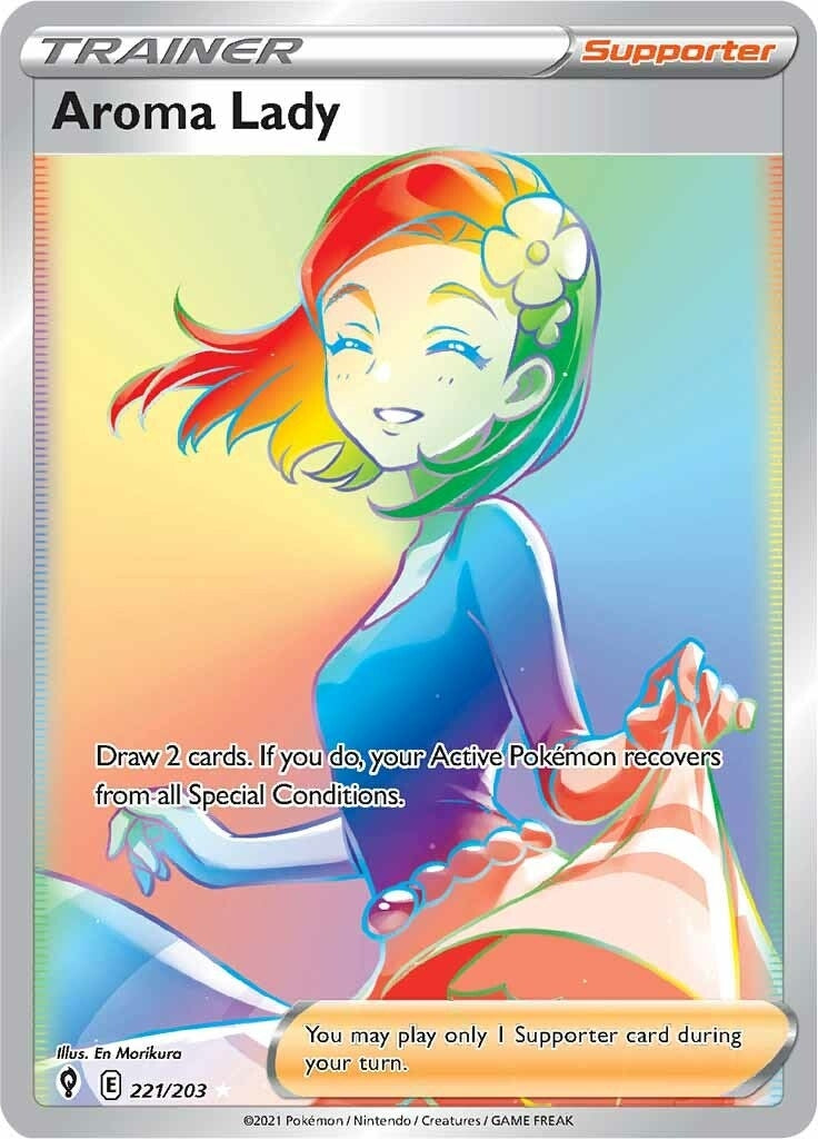 Image for Aroma Lady (Secret) (221/203) (SWSH07) - Pokemon