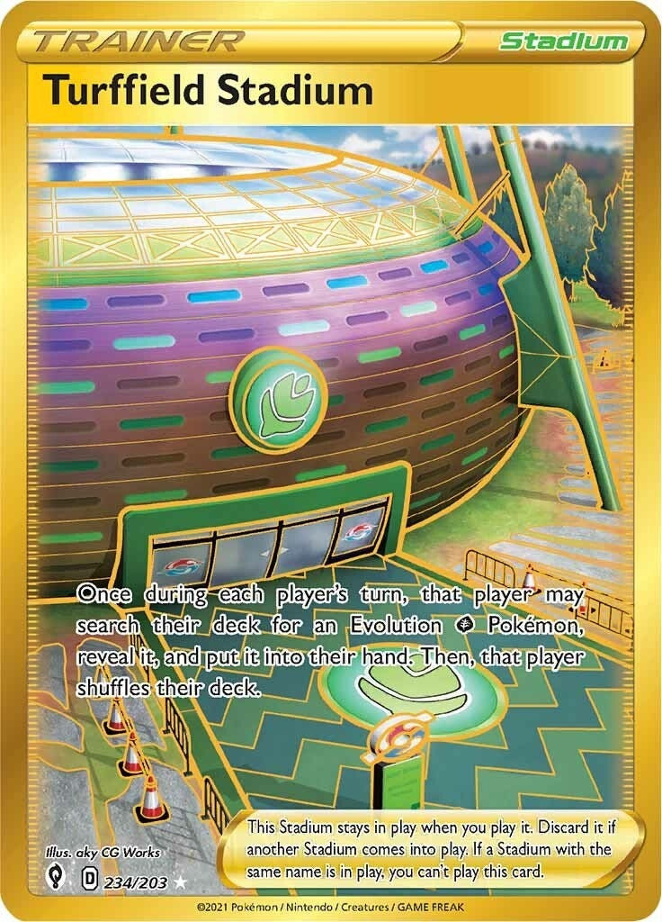 Image for Turffield Stadium (Secret) (234/203) (SWSH07) - Pokemon
