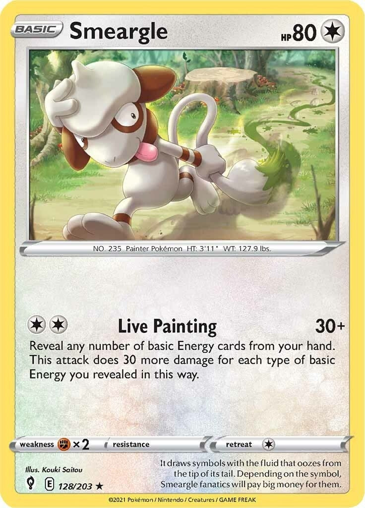Image for Smeargle (128/203) (SWSH07) - Pokemon