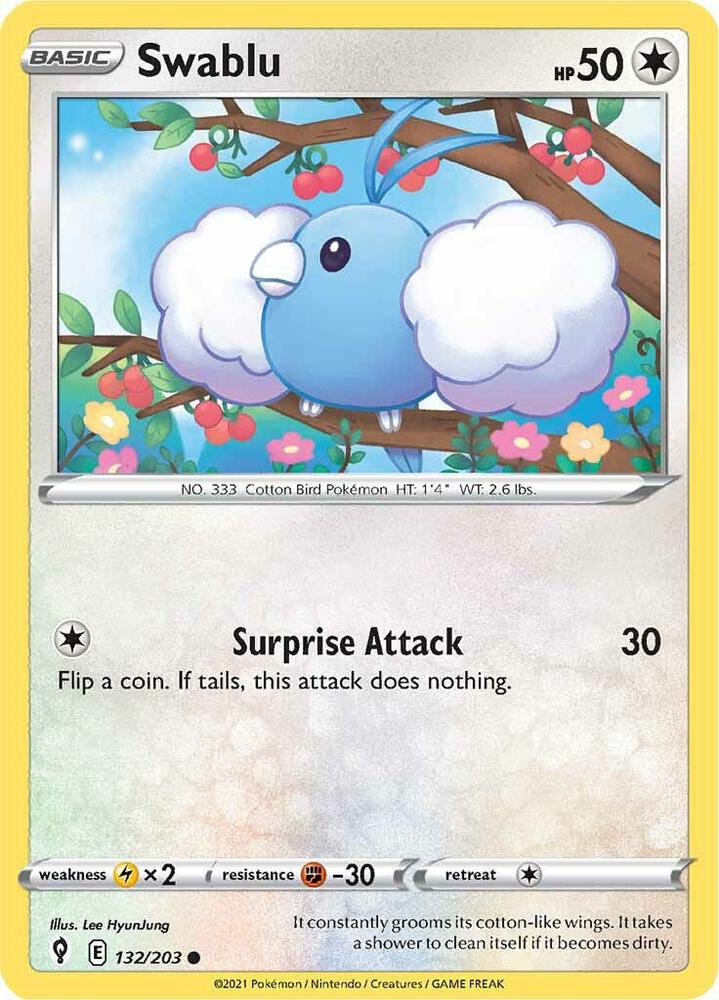 Image for Swablu (132/203) (SWSH07) - Pokemon