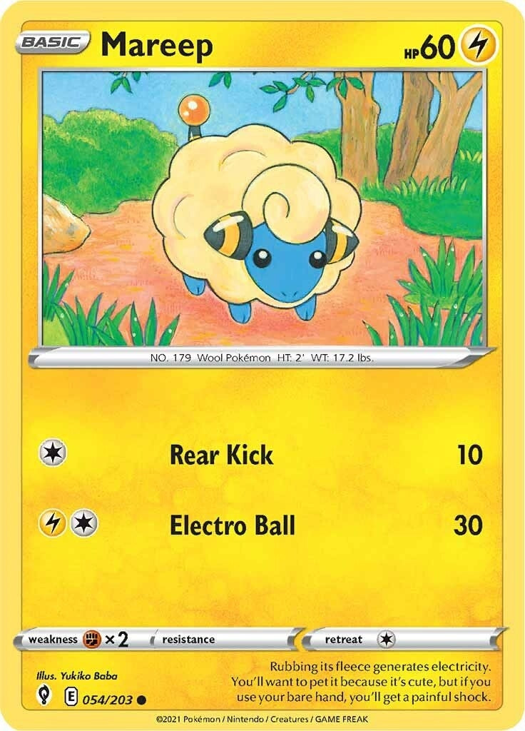Image for Mareep (054/203) (SWSH07) - Pokemon