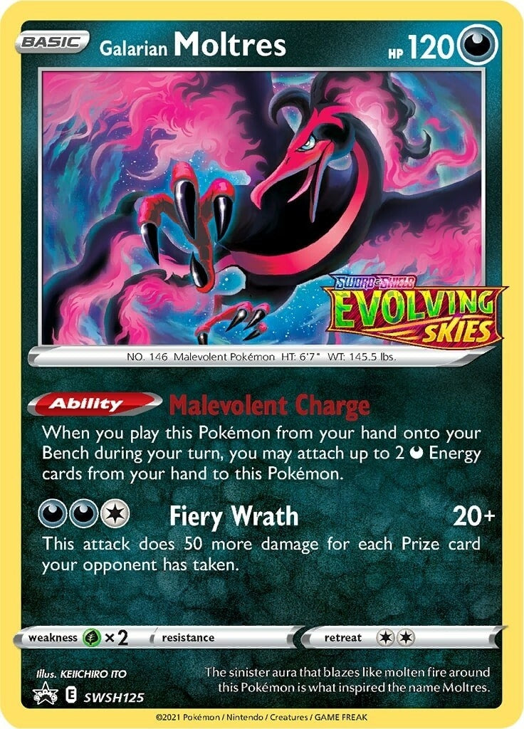 Image for Galarian Moltres - SWSH125 (Prerelease) (SWSH125) (SWSD) - Pokemon