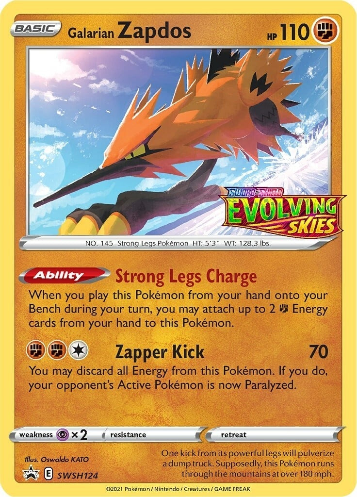 Image for Galarian Zapdos - SWSH124 (Prerelease) (SWSH124) (SWSD) - Pokemon