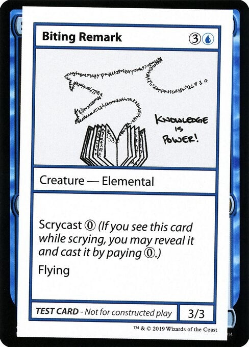 Image for Biting Remark (No PW Symbol) - Magic: The Gathering