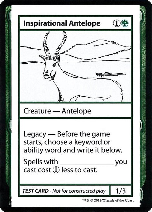 Image for Inspirational Antelope (No PW Symbol) - Magic: The Gathering