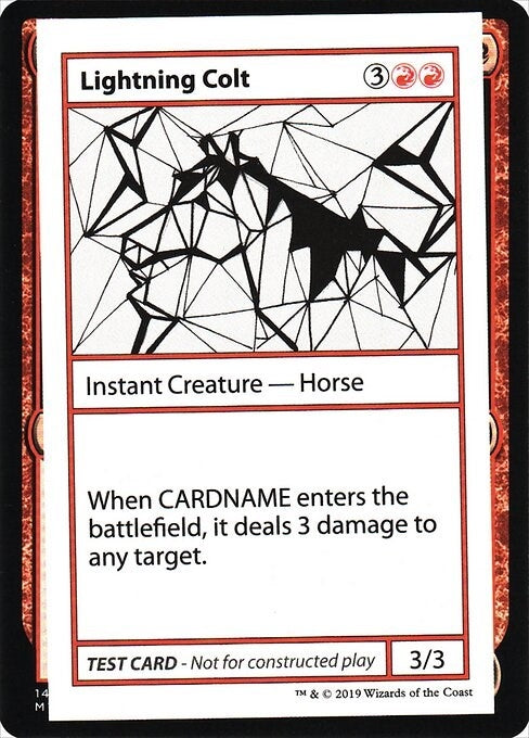 Image for Lightning Colt (No PW Symbol) - Magic: The Gathering