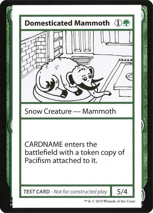 Image for Domesticated Mammoth (No PW Symbol) - Magic: The Gathering