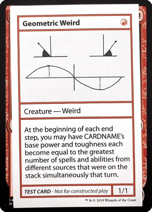Image for Geometric Weird (No PW Symbol) - Magic: The Gathering