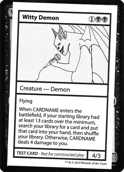 Image for Witty Demon (No PW Symbol) (CMB1) - Magic: The Gathering