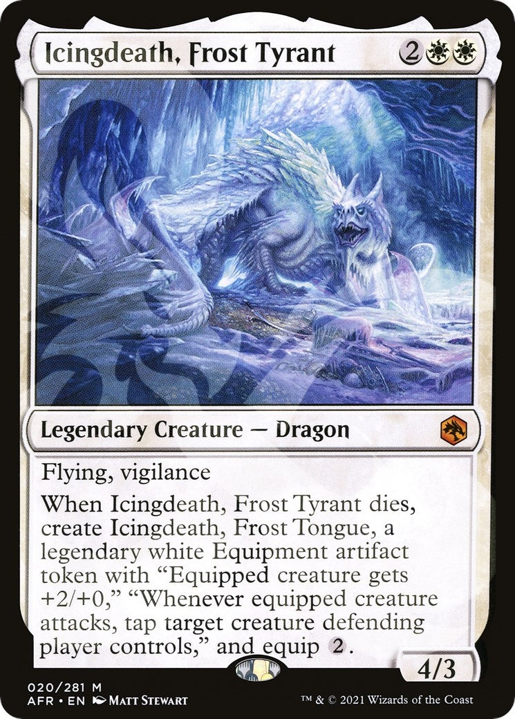 Image for Icingdeath, Frost Tyrant (20) (AFR&) - Magic: The Gathering