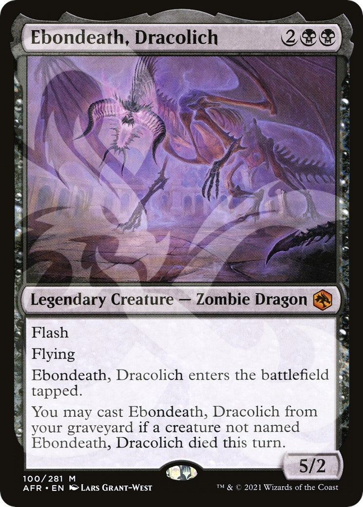 Image for Ebondeath, Dracolich (100) (AFR&) - Magic: The Gathering