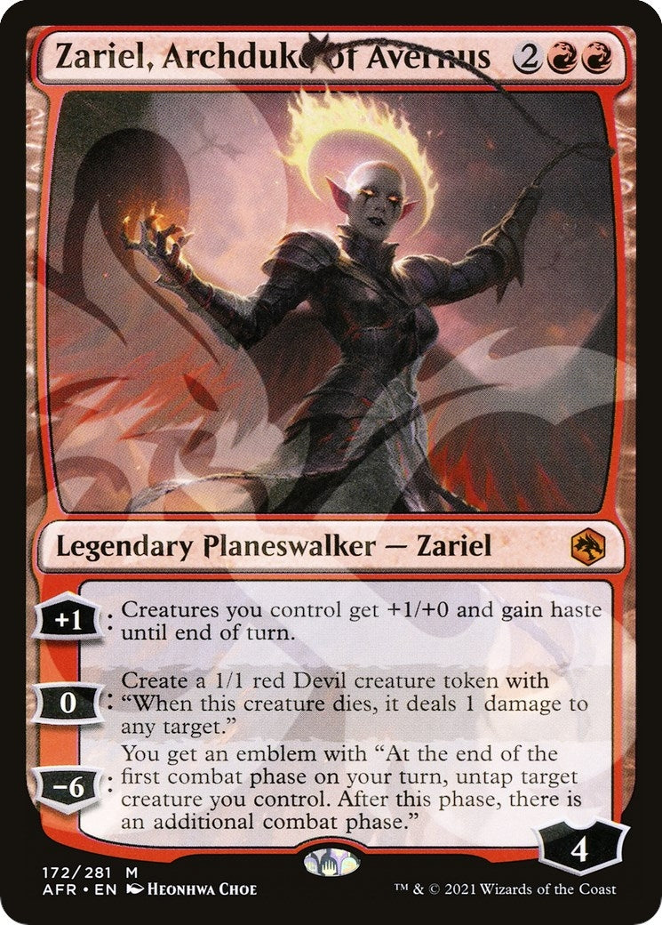 Image for Zariel, Archduke of Avernus (172) (AFR&) - Magic: The Gathering