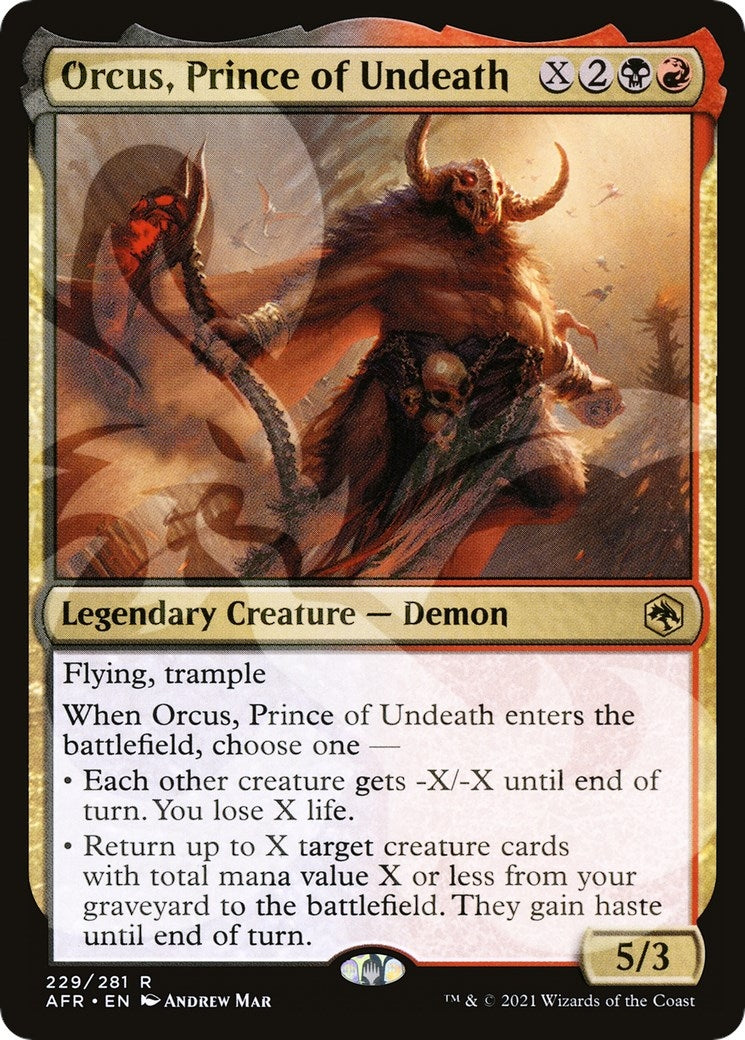 Image for Orcus, Prince of Undeath (229) (AFR&) - Magic: The Gathering