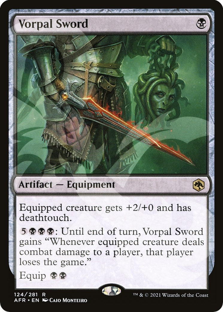 Image for Vorpal Sword (124) (AFR&) - Magic: The Gathering