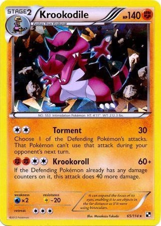 Image for Krookodile - 65/114 (Cracked Ice Holo) (065/114) (BLE) - Pokemon