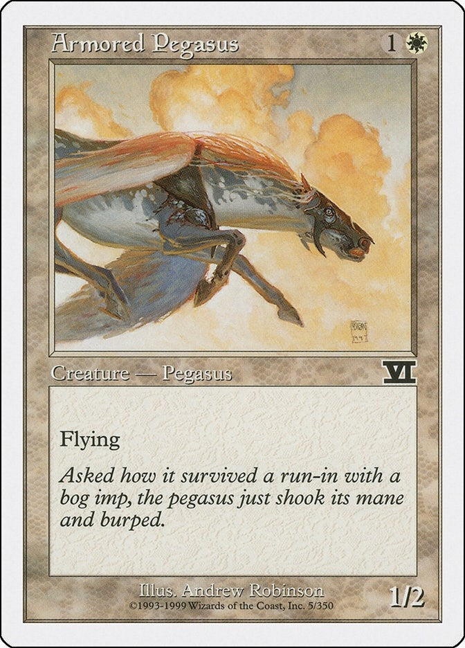 Image for Armored Pegasus (5) - Magic: The Gathering