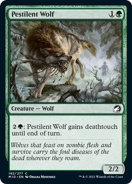 Image for Pestilent Wolf (192) (MID) - Magic: The Gathering