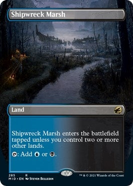 Image for Shipwreck Marsh (Borderless) (285) (MID) - Magic: The Gathering