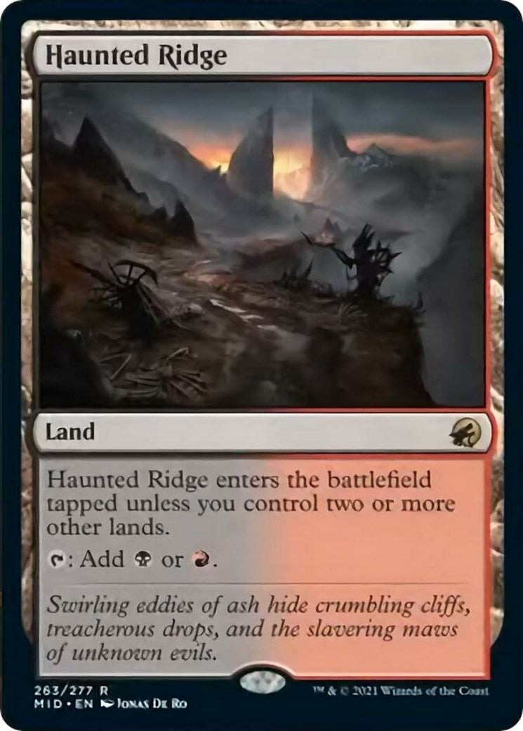 Image for Haunted Ridge (263) (MID) - Magic: The Gathering